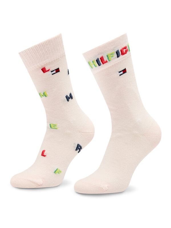 Tommy Hilfiger Tommy Hilfiger Комплект 2 чифта дълги чорапи детски 701222663 Розов