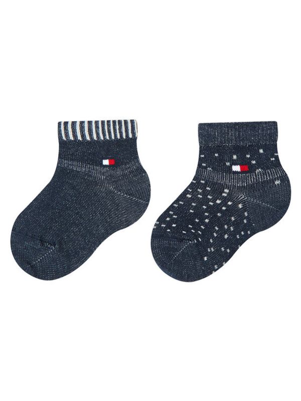 Tommy Hilfiger Tommy Hilfiger Комплект 2 чифта дълги чорапи детски 701222673 Тъмносин