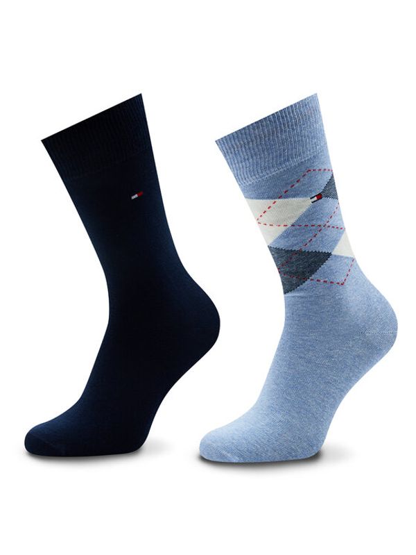 Tommy Hilfiger Tommy Hilfiger Комплект 2 чифта дълги чорапи мъжки 100001495 Цветен