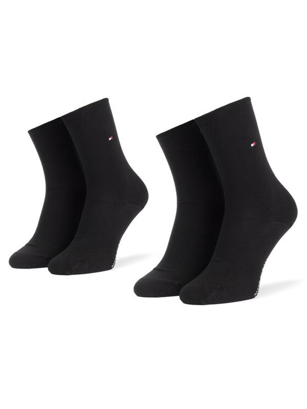 Tommy Hilfiger Tommy Hilfiger Комплект 2 чифта дълги чорапи мъжки 371221 r. 39/42r Черен