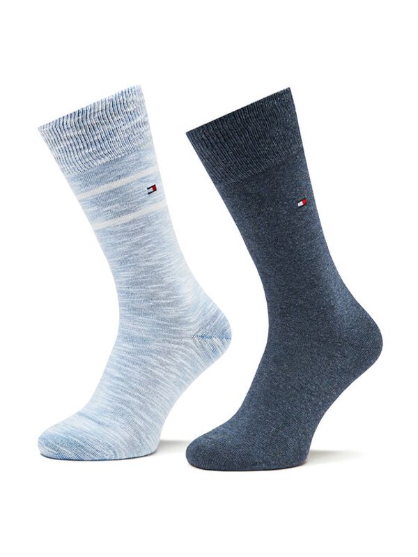 Tommy Hilfiger Tommy Hilfiger Комплект 2 чифта дълги чорапи мъжки 701222628 Син