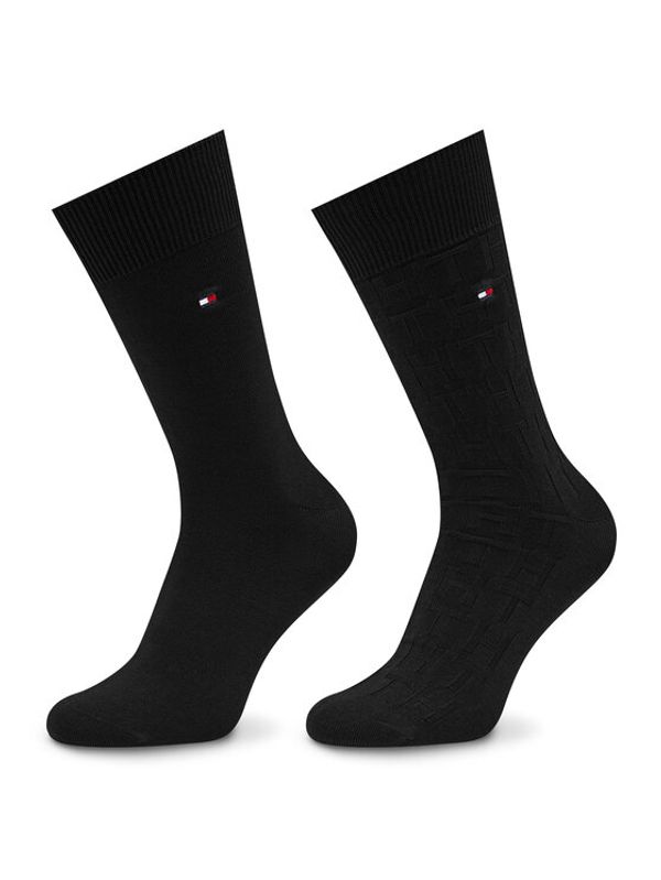 Tommy Hilfiger Tommy Hilfiger Комплект 2 чифта дълги чорапи мъжки 701222634 Черен