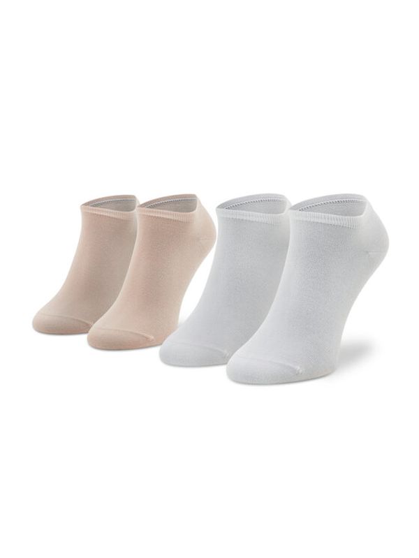 Tommy Hilfiger Tommy Hilfiger Комплект 2 чифта къси чорапи дамски 343024001 Бял