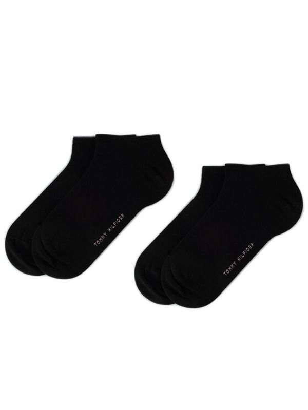 Tommy Hilfiger Tommy Hilfiger Комплект 2 чифта къси чорапи дамски 343024001 Черен