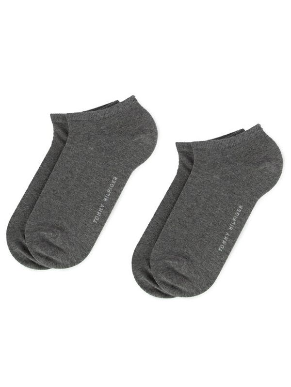 Tommy Hilfiger Tommy Hilfiger Комплект 2 чифта къси чорапи дамски 343024001 Сив