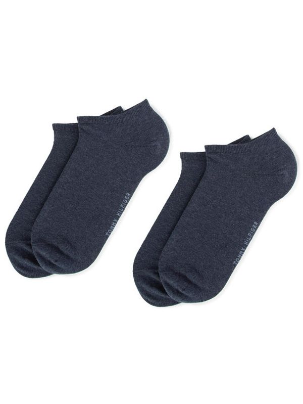 Tommy Hilfiger Tommy Hilfiger Комплект 2 чифта къси чорапи дамски 343024001 Тъмносин