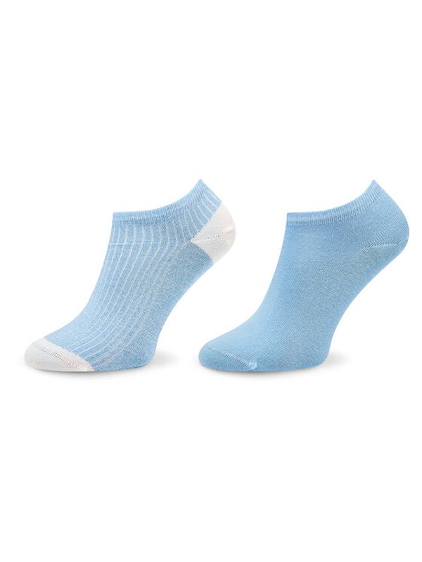 Tommy Hilfiger Tommy Hilfiger Комплект 2 чифта къси чорапи дамски 701222651 Син