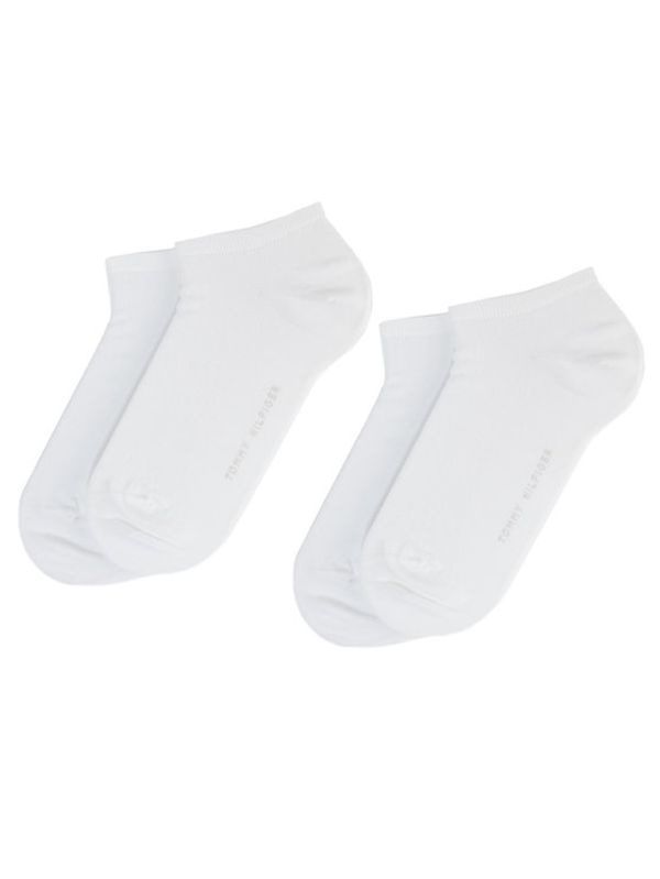 Tommy Hilfiger Tommy Hilfiger Комплект 2 чифта къси чорапи дамски Basic Canoodle 343024001 Бял