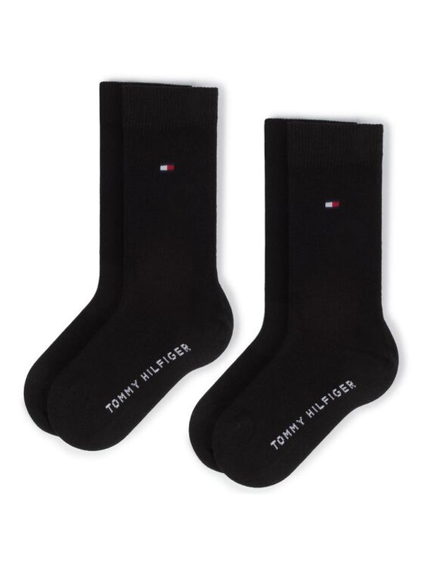 Tommy Hilfiger Tommy Hilfiger Комплект 2 чифта къси чорапи детски 391334 Черен