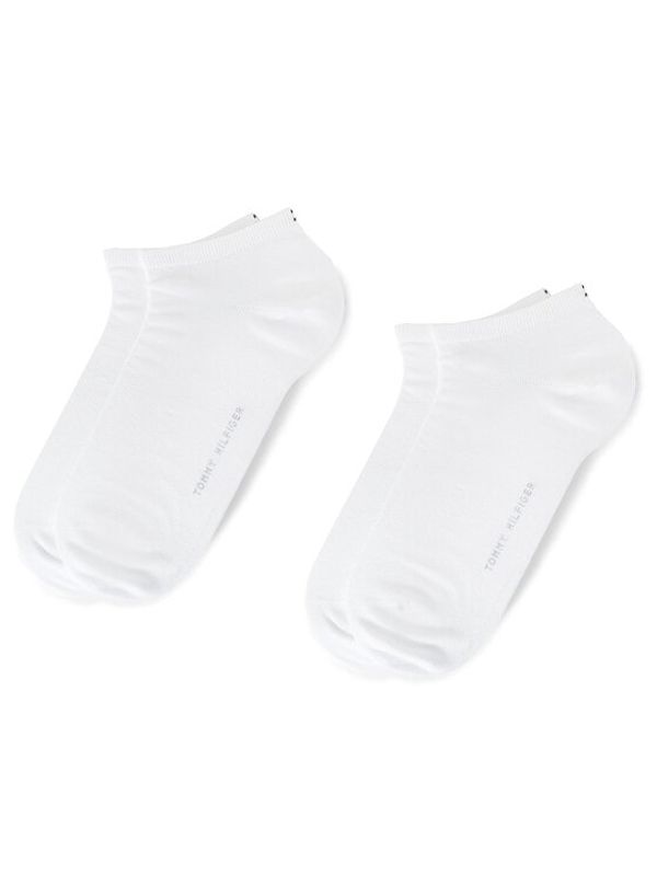 Tommy Hilfiger Tommy Hilfiger Комплект 2 чифта къси чорапи унисекс 343024001 Бял