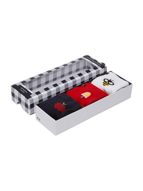 Tommy Hilfiger Tommy Hilfiger Комплект 3 чифта дълги чорапи детски 100002325 Бял