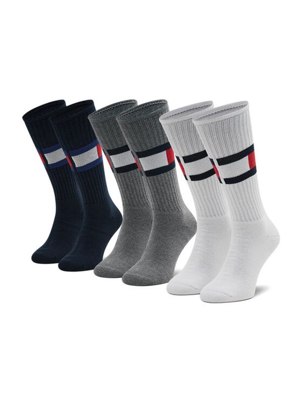 Tommy Hilfiger Tommy Hilfiger Комплект 3 чифта дълги чорапи мъжки 100002978 Цветен