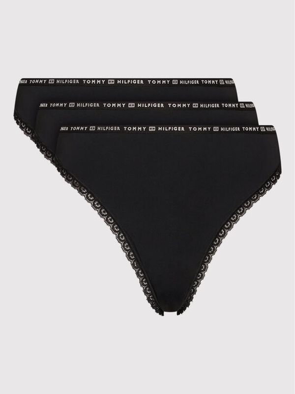 Tommy Hilfiger Tommy Hilfiger Комплект 3 чифта класически бикини 3p UW0UW02825 Черен