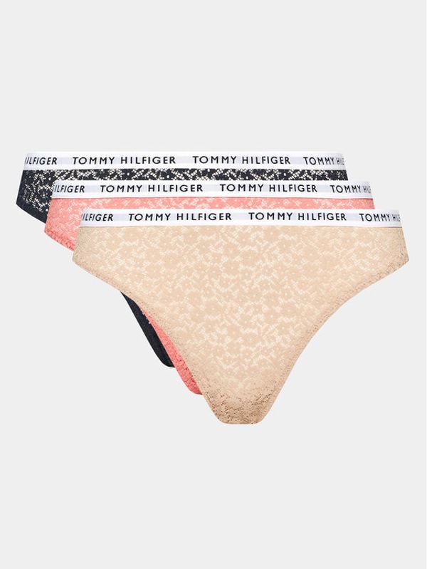 Tommy Hilfiger Tommy Hilfiger Комплект 3 чифта класически бикини UW0UW04513 Цветен