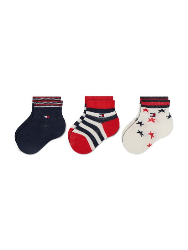 Tommy Hilfiger Tommy Hilfiger Комплект 3 чифта къси чорапи детски 701218363 Цветен