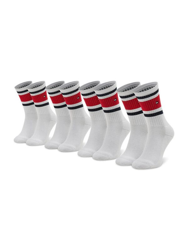 Tommy Hilfiger Tommy Hilfiger Комплект 4 чифта дълги чорапи унисекс 701219564 Бял