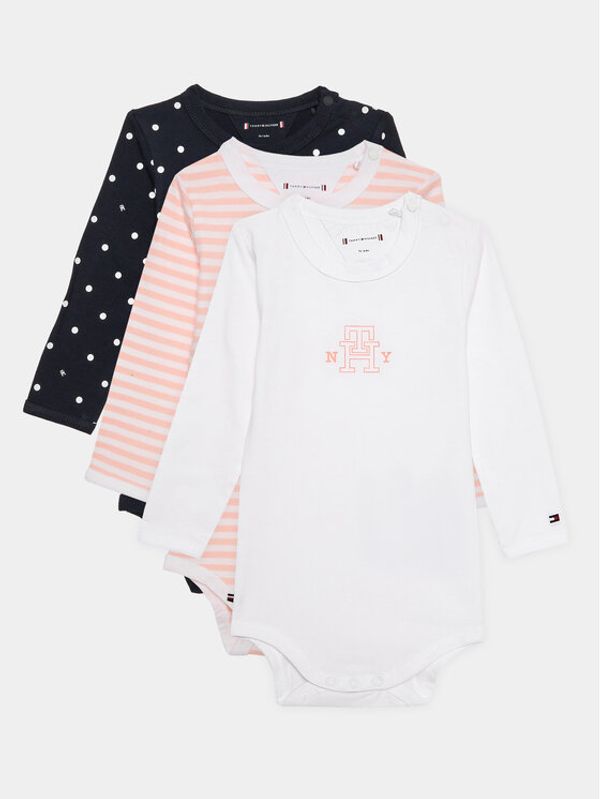 Tommy Hilfiger Tommy Hilfiger Комплект от 3 броя детски бодита KN0KN01682 Цветен Regular Fit