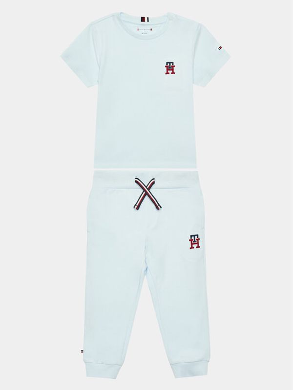 Tommy Hilfiger Tommy Hilfiger Комплект от тишърт и панталони KN0KN01641 Син Regular Fit