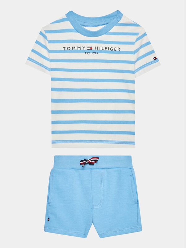 Tommy Hilfiger Tommy Hilfiger Комплект тишърт и спортни шорти KN0KN01596 Син Regular Fit