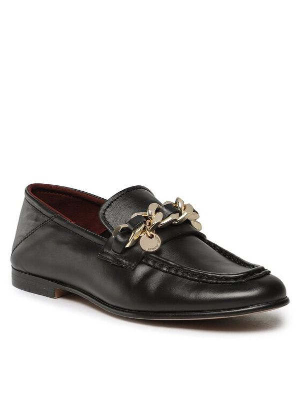 Tommy Hilfiger Tommy Hilfiger Лоуфъри Chain Loafer FW0FW06843 Черен