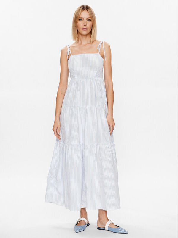 Tommy Hilfiger Tommy Hilfiger Лятна рокля WW0WW38587 Син Relaxed Fit