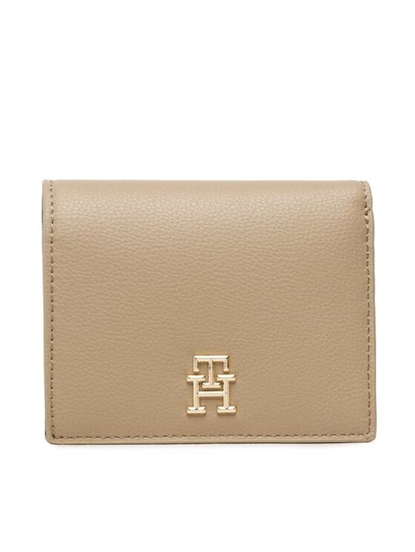 Tommy Hilfiger Tommy Hilfiger Малък дамски портфейл Th Casual Bi-Fold Wallet AW0AW14634 Бежов