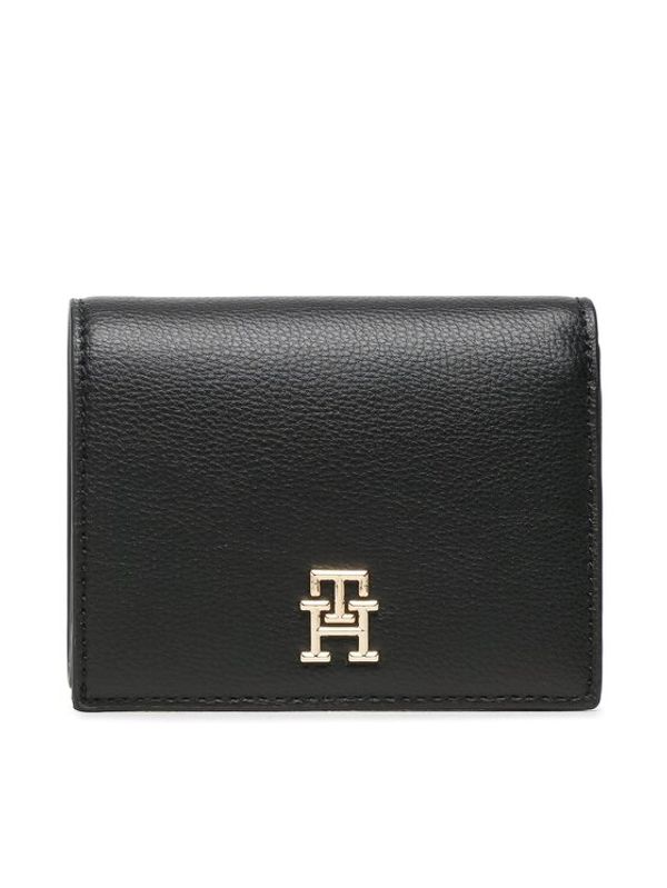 Tommy Hilfiger Tommy Hilfiger Малък дамски портфейл Th Casual Bi-Fold Wallet AW0AW14634 Черен