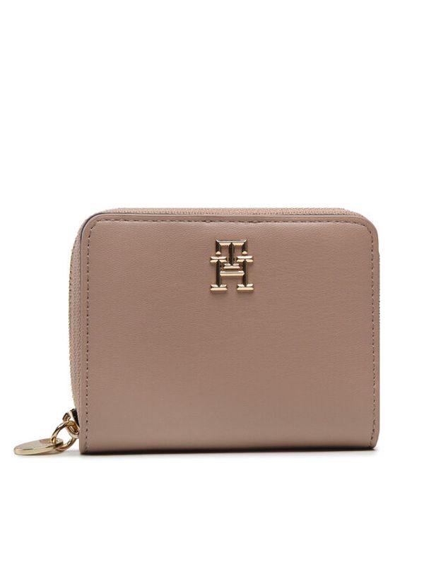 Tommy Hilfiger Tommy Hilfiger Малък дамски портфейл Th Chic Med Double Function Za AW0AW14232 Кафяв