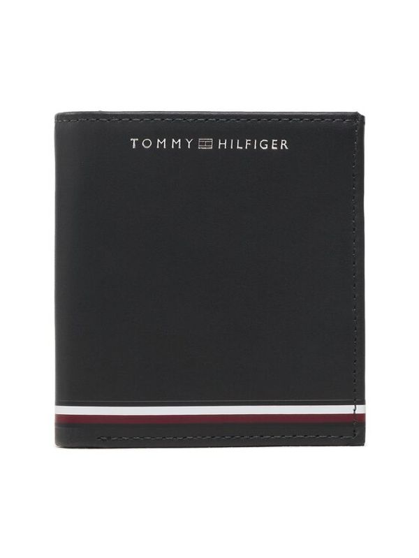 Tommy Hilfiger Tommy Hilfiger Малък мъжки портфейл Th Central Smooth Trifold AM0AM11755 Тъмносин