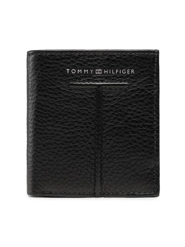 Tommy Hilfiger Tommy Hilfiger Малък мъжки портфейл Th Central Trifold AM0AM10613 Черен