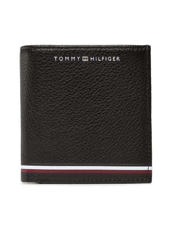 Tommy Hilfiger Tommy Hilfiger Малък мъжки портфейл Th Central Trifold AM0AM11261 Черен