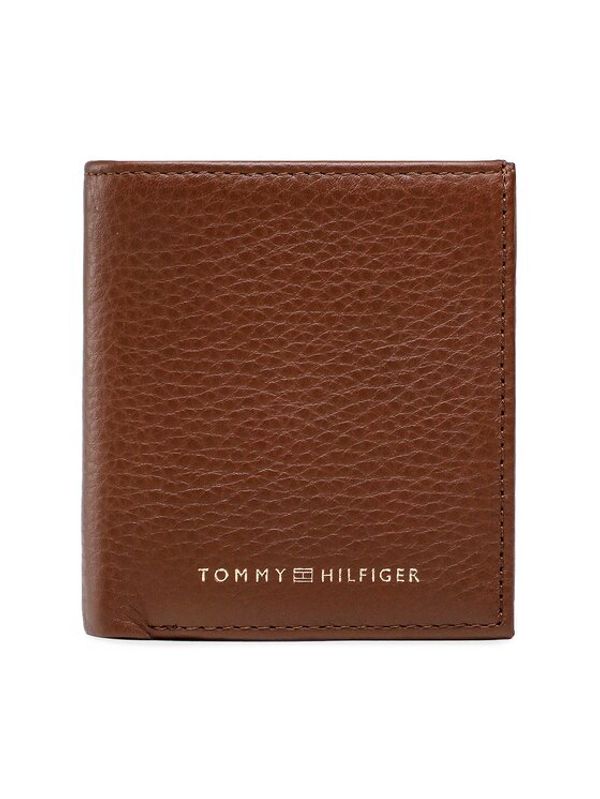 Tommy Hilfiger Tommy Hilfiger Малък мъжки портфейл Th Premium Leather Trifold AM0AM10992 Кафяв