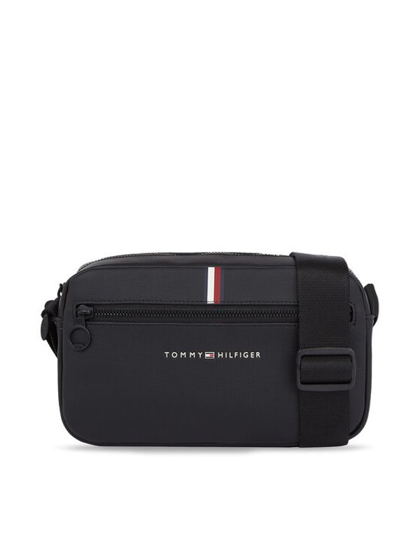 Tommy Hilfiger Tommy Hilfiger Мъжка чантичка Th Essential Pique Ew Reporter AM0AM11922 Черен