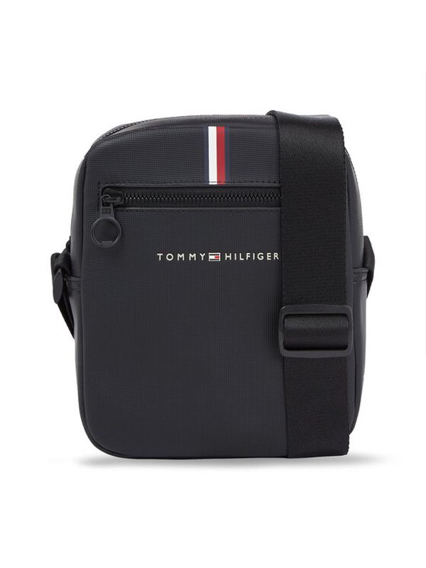 Tommy Hilfiger Tommy Hilfiger Мъжка чантичка Th Essential Pique Mini Reporter AM0AM11544 Черен