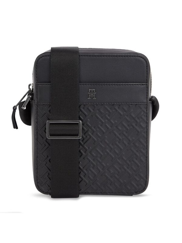 Tommy Hilfiger Tommy Hilfiger Мъжка чантичка Th Monogram Pu Mini Reporter AM0AM11534 Черен