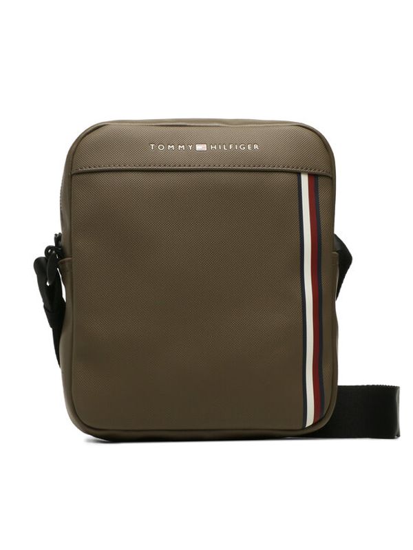 Tommy Hilfiger Tommy Hilfiger Мъжка чантичка Th Pique Pu Mini Reporter AM0AM11312 Каки