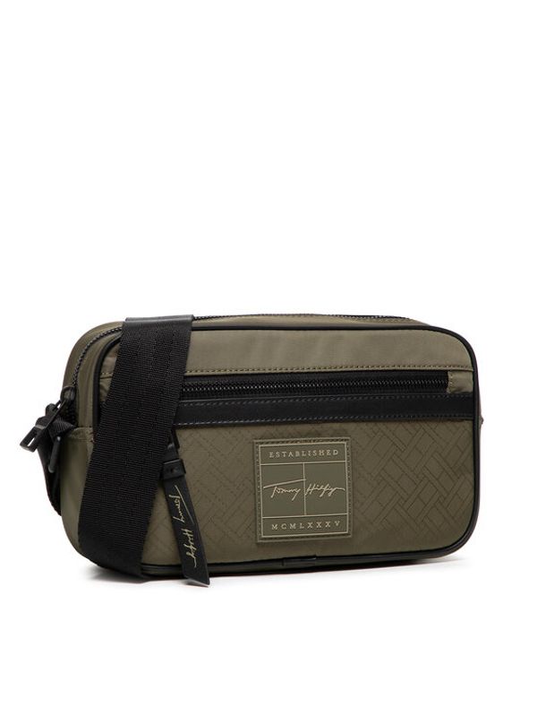 Tommy Hilfiger Tommy Hilfiger Мъжка чантичка Th Signature Ew Reporter AM0AM08451 Зелен