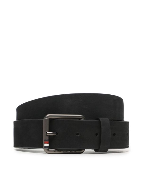 Tommy Hilfiger Tommy Hilfiger Мъжки колан Casual 3.5 Nubuck AM0AM11233 Черен