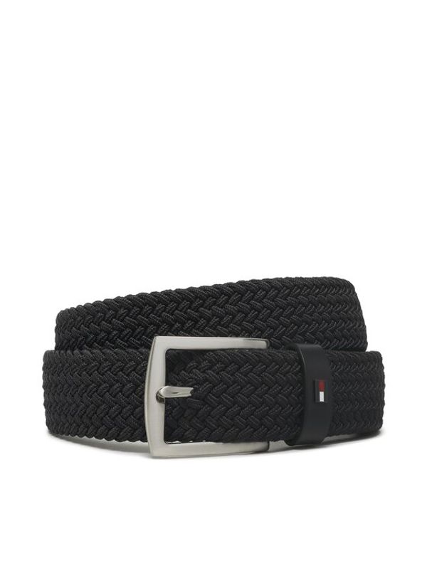 Tommy Hilfiger Tommy Hilfiger Мъжки колан Denton Elastic AM0AM10662 Черен