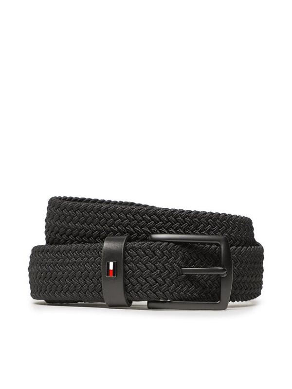 Tommy Hilfiger Tommy Hilfiger Мъжки колан Denton Elastic AM0AM11225 Черен
