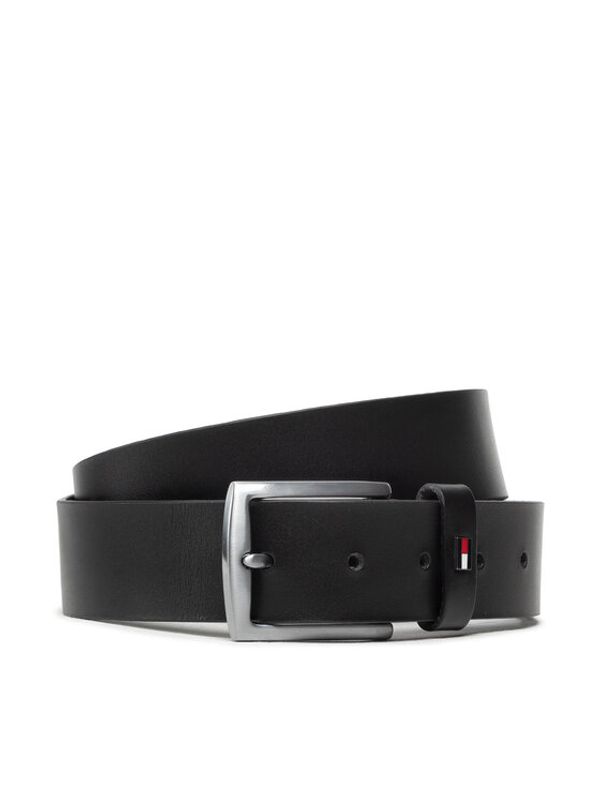 Tommy Hilfiger Tommy Hilfiger Мъжки колан Denton Leather 3.5 AM0AM10312 Черен