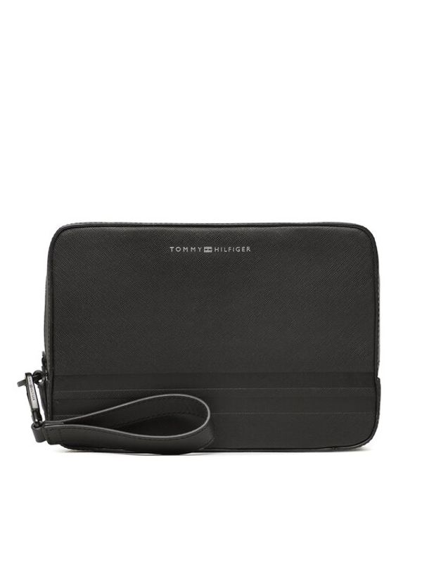 Tommy Hilfiger Tommy Hilfiger Несесер Th Business Leather Washbag AM0AM10985 Черен