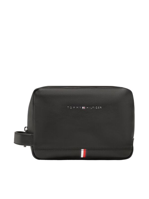 Tommy Hilfiger Tommy Hilfiger Несесер Th Corporate Washbag Pu AM0AM10971 Черен