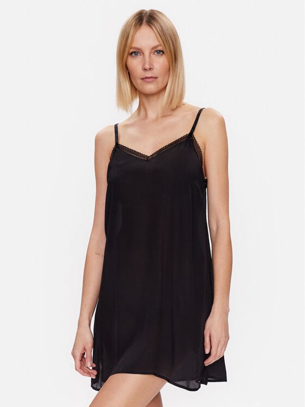 Tommy Hilfiger Tommy Hilfiger Нощница UW0UW04422 Черен Regular Fit