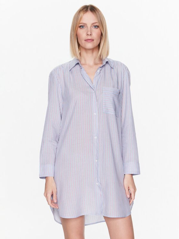 Tommy Hilfiger Tommy Hilfiger Нощница UW0UW04429 Син Regular Fit