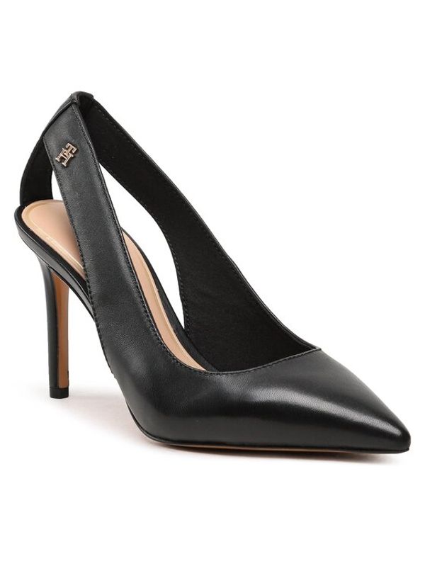 Tommy Hilfiger Tommy Hilfiger Обувки на ток Pointy Sling Back FW0FW07350 Черен