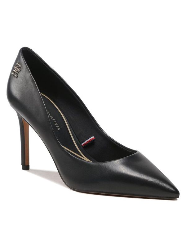 Tommy Hilfiger Tommy Hilfiger Обувки на ток Th Pointy Feminine Pump FW0FW07000 Черен