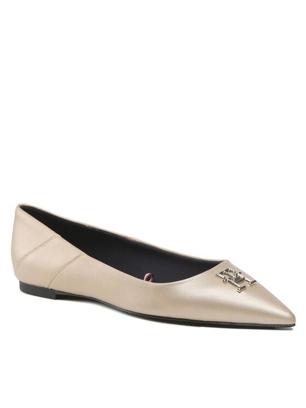 Tommy Hilfiger Tommy Hilfiger Обувки Ponity Chic Ballerina Gold FW0FW07047 Златист