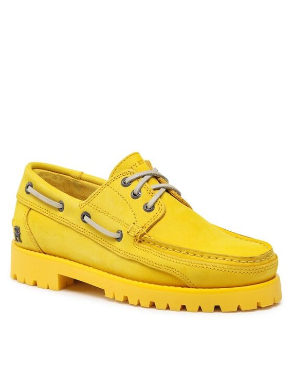 Tommy Hilfiger Tommy Hilfiger Обувки Th Boat Shoe Classic Nubuck FM0FM04447 Жълт