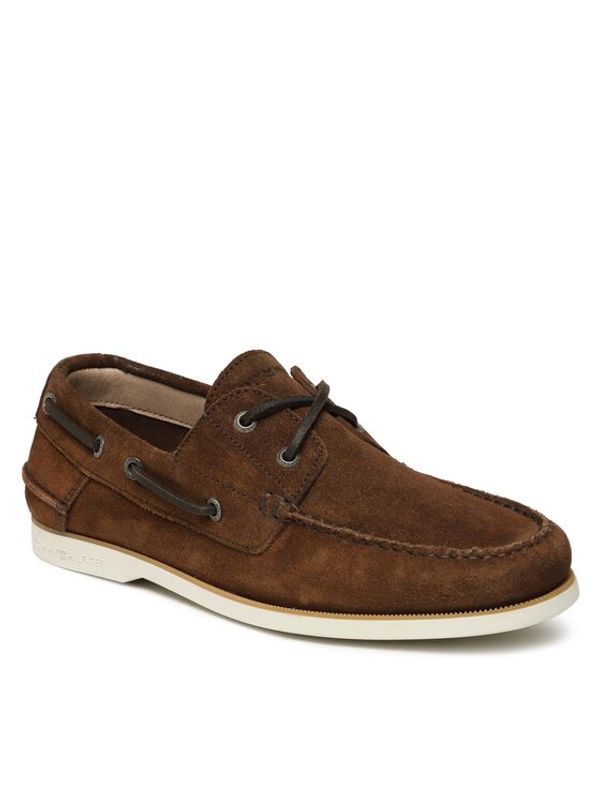 Tommy Hilfiger Tommy Hilfiger Обувки Th Boat Shoe Core Suede FM0FM04505 Кафяв